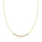 Gold Pave Multi Beaded Chain Necklace